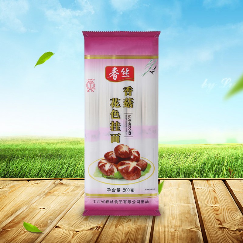 乐鱼牌香菇花色挂面500g